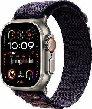 Apple Watch Ultra 2 49 mm titánové puzdro s indigo alpským ťahom – Large