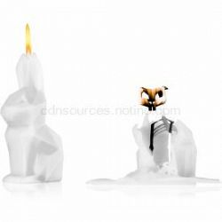 54 Celsius PyroPet HOPPA (Bunny) dekoratívna sviečka White 17 cm