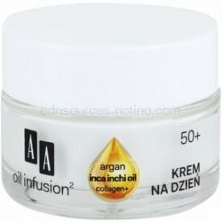 AA Cosmetics Oil Infusion2 Argan Inca Inchi 50+ denný liftingový krém proti vráskam 50 ml