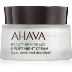 Ahava Beauty Before Age nočný liftingový vypínací krém na tvár, krk a dekolt 50 ml