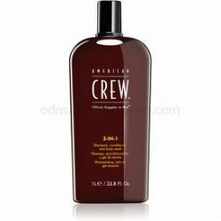 American Crew Hair & Body 3-IN-1 šampón, kondicionér a sprchový gél 3 v 1 pre mužov 1000 ml