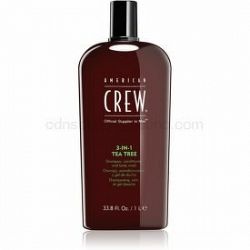 American Crew Hair & Body 3-IN-1 Tea Tree šampón, kondicionér a sprchový gél 3 v 1 pre mužov 1000 ml