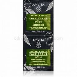 Apivita Express Beauty Olive intenzívny čistiaci peeling na tvár 2 x 8 ml
