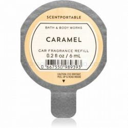 Bath & Body Works Caramel vôňa do auta náhradná náplň 6 ml