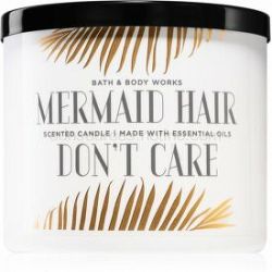 Bath & Body Works Mermaid Hair Don't Care vonná sviečka s esenciálnymi olejmi I. 411 g