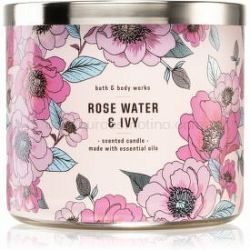 Bath & Body Works Rose Water & Ivy vonná sviečka 411 g