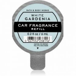 Bath & Body Works White Gardenia vôňa do auta náhradná náplň 6 ml
