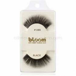 Bloom Natural nalepovacie mihalnice z prírodných vlasov No. 100 (Black) 1 cm