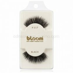 Bloom Natural nalepovacie mihalnice z prírodných vlasov No. 117 (Black) 1 cm