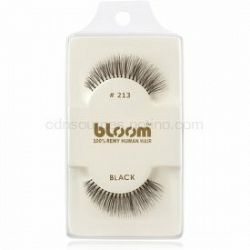 Bloom Natural nalepovacie mihalnice z prírodných vlasov No. 213 (Black) 1 cm