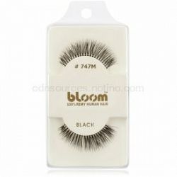Bloom Natural nalepovacie mihalnice z prírodných vlasov No. 747M (Black) 1 cm