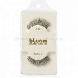 Bloom Natural nalepovacie mihalnice z prírodných vlasov No. 82 (Black) 1 cm