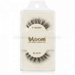 Bloom Natural nalepovacie mihalnice z prírodných vlasov (Wispy, Black) 1 cm