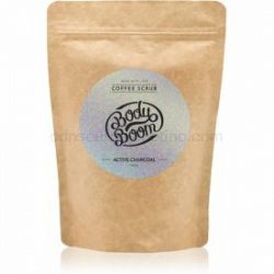 BodyBoom Active Charcoal kávový telový peeling 200 g