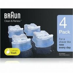 Braun Series Clean & Renew  náhradné náplne do čistiacej stanice s vôňou Lemon Fresh 4 ks