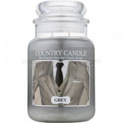 Country Candle Grey vonná sviečka 652 g