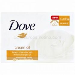Dove Cream Oil tuhé mydlo s arganovým olejom 4x100 g