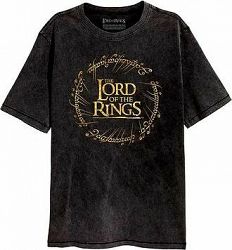 Lord Of The Rings|Pán prsteňov – Gold Foil Logo – tričko