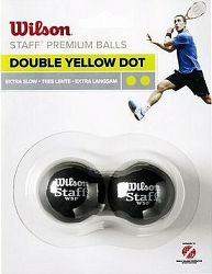 Wilson Staff Squash 2 Ball Pack Double Yellow Dot